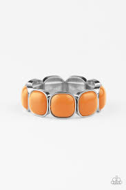 Vivacious Volume - Orange Bracelet - SC Bling Boutique