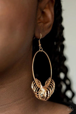 Halo Effect Gold Earring - SC Bling Boutique