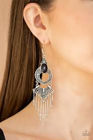 Southern Spearhead - Black Earring - SC Bling Boutique