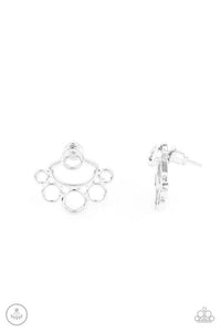 Completely Surrounded Silver Post Earring - SC Bling Boutique