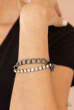 Cargar imagen en el visor de la galería, Glamour Grid Black Bracelet - SC Bling Boutique