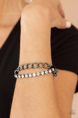 Glamour Grid Black Bracelet - SC Bling Boutique