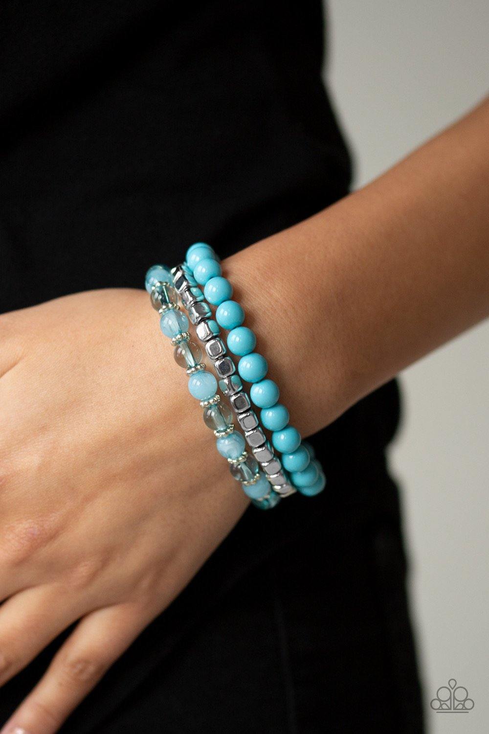 Globetrotter Glam - Blue Bracelet - SC Bling Boutique