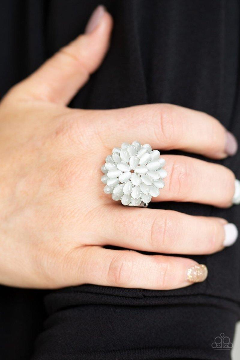 Bloom in’ Bloomer White Ring - SC Bling Boutique