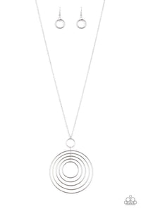 Running Circles In My Mind Silver Necklace - SC Bling Boutique