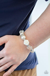 Here I Am - White Bracelet - SC Bling Boutique