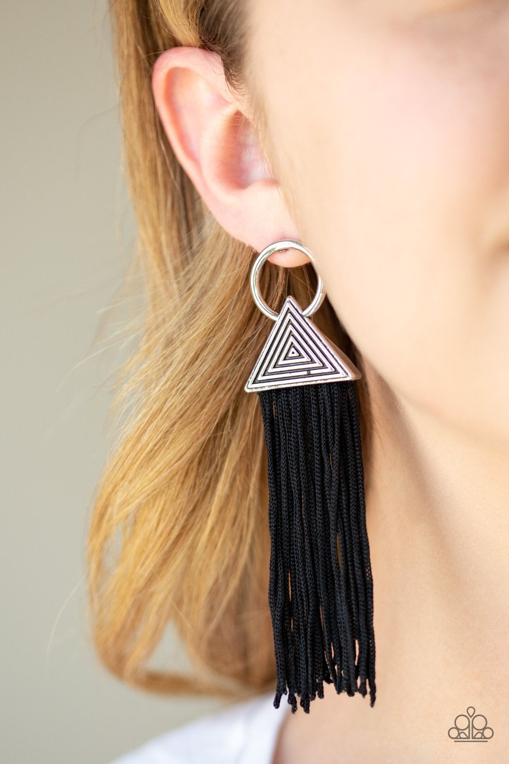 Oh My GIZA Black Post Earring - SC Bling Boutique