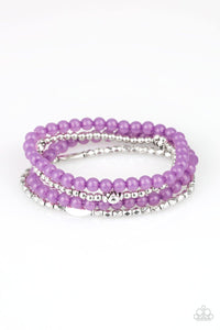 Blossoming Buttercups Purple Bracelet - SC Bling Boutique