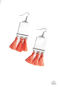 Tassel Retreat Orange Earring - SC Bling Boutique