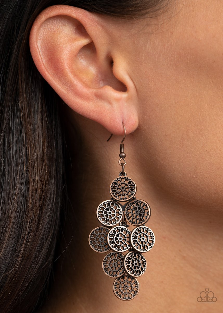 Blushing Blooms - Copper Earring - SC Bling Boutique