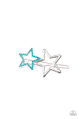 Let’s Get This Party STAR-Ted! Blue Hair Clip - SC Bling Boutique