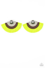 Load image into Gallery viewer, Paparazzi Fan the Flamboyance Yellow Earring - SC Bling Boutique