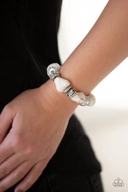 Stone Age Stunner White Bracelet - SC Bling Boutique