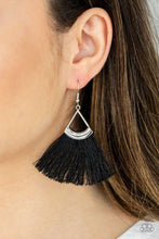 Load image into Gallery viewer, Tassel Tuesday’s Black Earring Hook - SC Bling Boutique