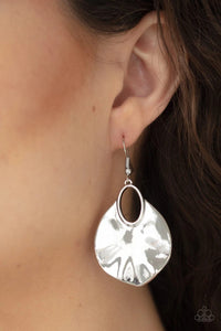 Ruffled Refinery Silver Earring - SC Bling Boutique