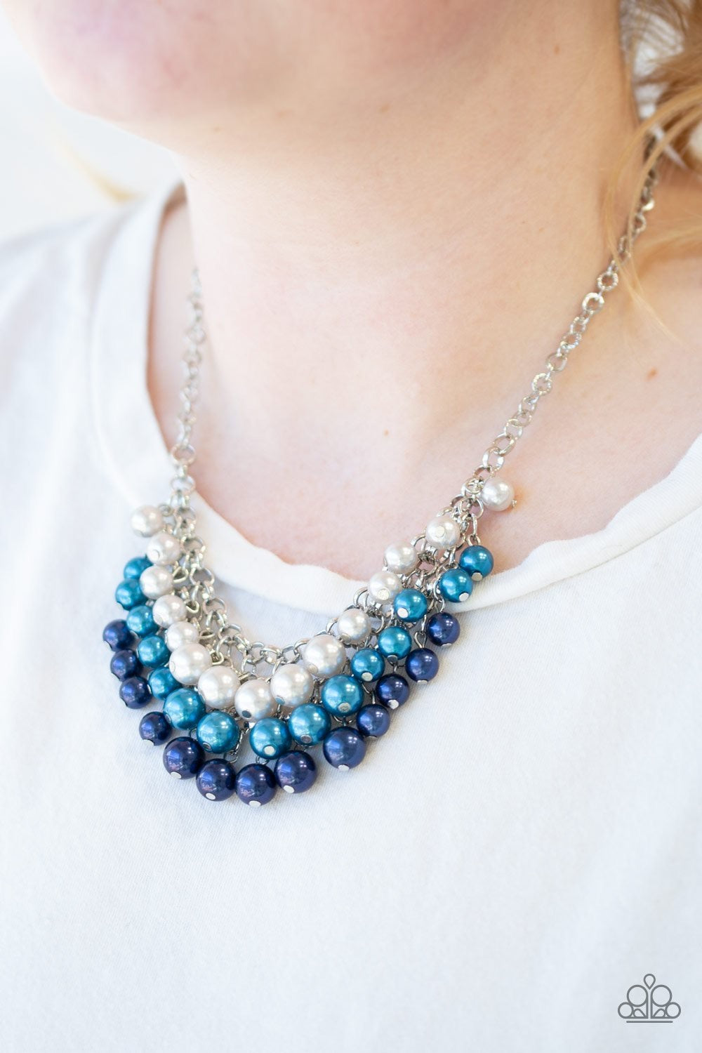 Run For The Heels! blue Necklace - SC Bling Boutique