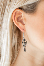 Cargar imagen en el visor de la galería, Terra Territory Black Earring - SC Bling Boutique