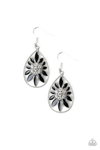 Floral Morals Black Earring - SC Bling Boutique