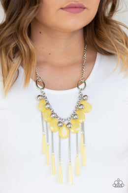 Roaring Riviera Yellow Necklace - SC Bling Boutique