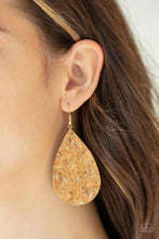 Load image into Gallery viewer, CORK It Over Gold Earring - SC Bling Boutique