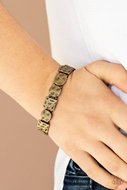 Hammered Harmony Brass Bracelet - SC Bling Boutique