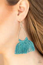 Cargar imagen en el visor de la galería, Tassel Treat Blue Earring - SC Bling Boutique