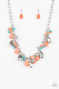 Quarry Trail Orange Necklace - SC Bling Boutique