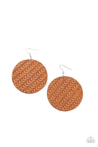 Plaited Plains Brown Earring - SC Bling Boutique