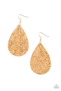 CORK It Over Gold Earring - SC Bling Boutique