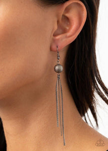 SLEEK-ing Revenge - Black Earring - SC Bling Boutique