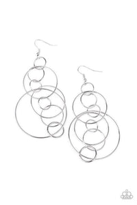 Running Circles Around You - Silver Earring - SC Bling Boutique