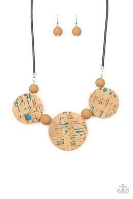 Pop The Cork Blue Necklace - SC Bling Boutique