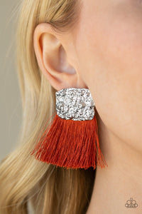 Plume Bloom Orange Earring - SC Bling Boutique