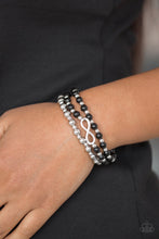 Cargar imagen en el visor de la galería, Immeasurably Infinite Black Bracelet - SC Bling Boutique