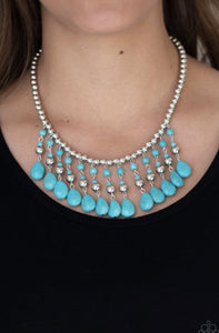 Rural Revival Blue Necklace - SC Bling Boutique