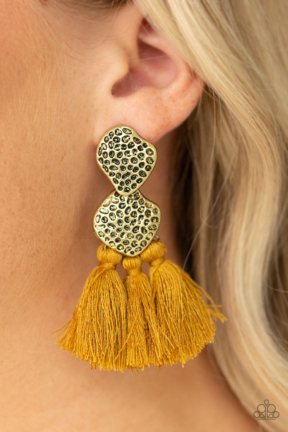 Tenacious Tassel Yellow Earring - SC Bling Boutique