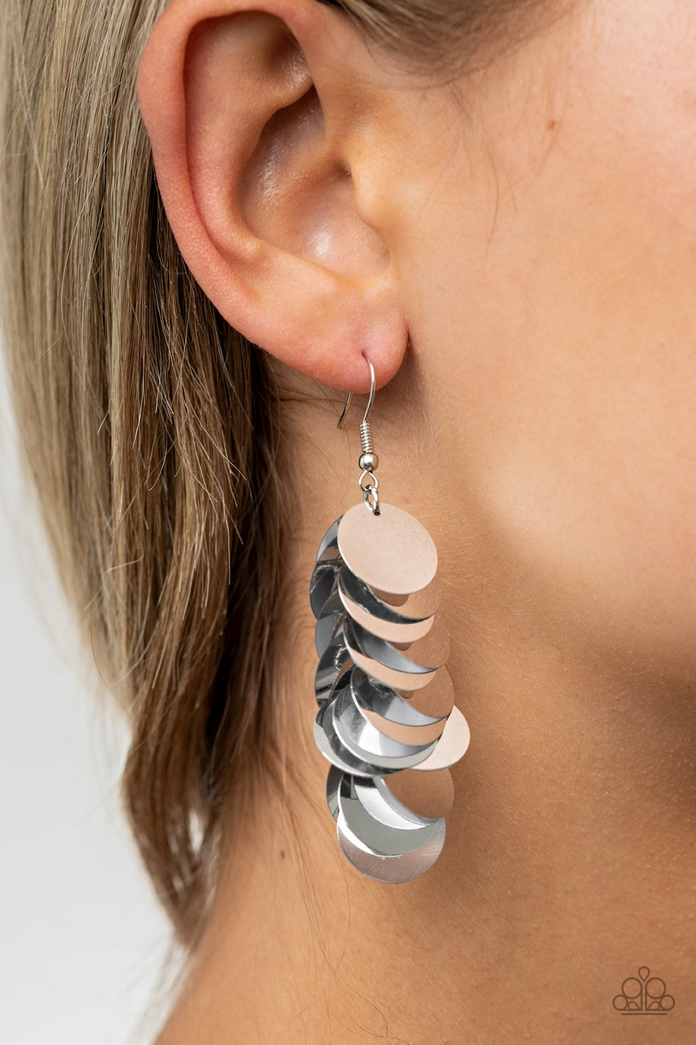 Now You SEQUIN It Silver Earring - SC Bling Boutique