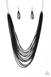 Peacefully Pacific Black Necklace - SC Bling Boutique