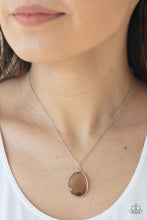 Cargar imagen en el visor de la galería, Icy Opalescence Brown Necklace - SC Bling Boutique