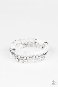 Sugary Shimmer White Bracelet - SC Bling Boutique