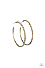 Load image into Gallery viewer, Trending Twinkle Brass Hoop Earring - SC Bling Boutique