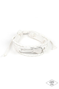 Lead Guitar White Urban Bracelet - SC Bling Boutique