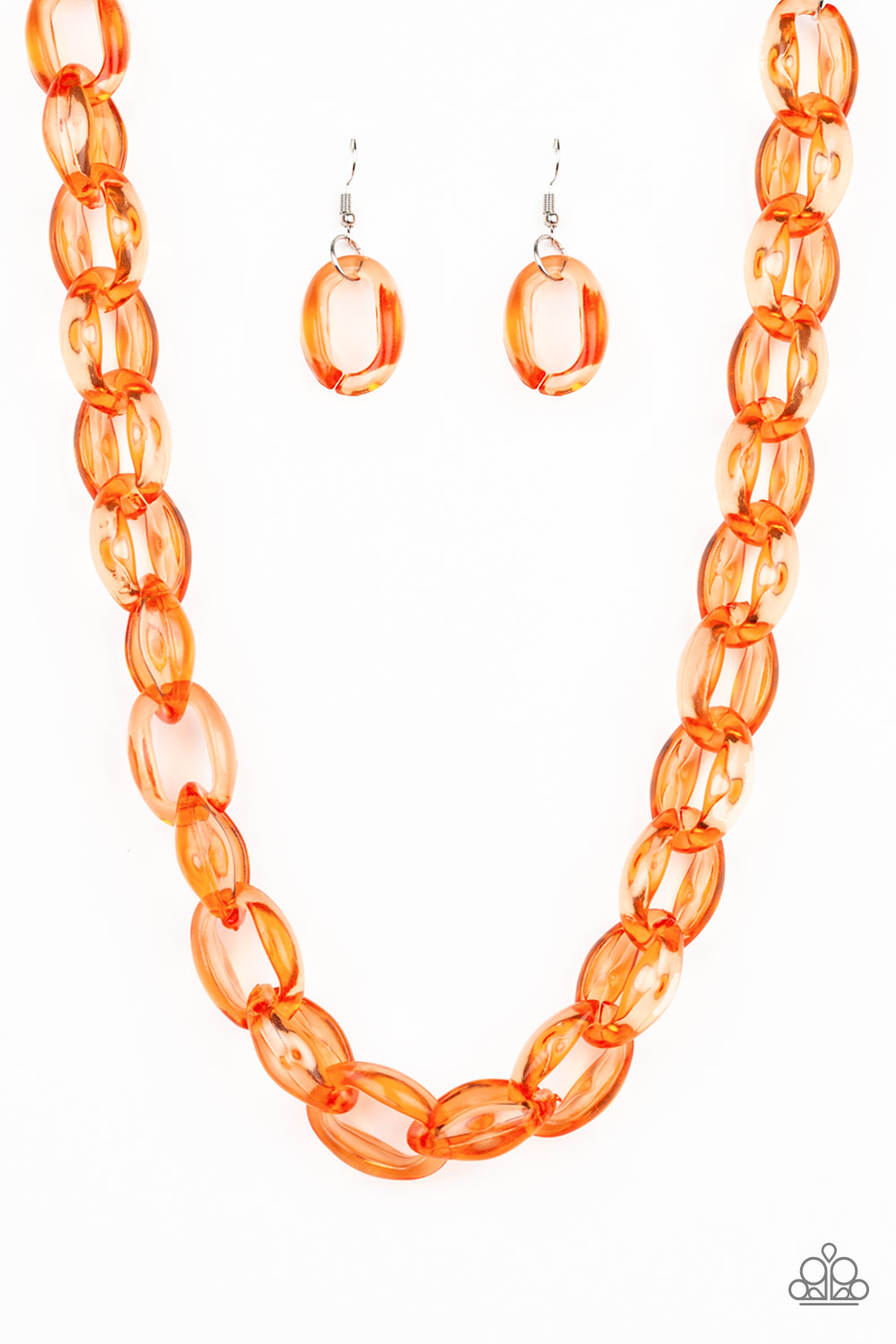 Ice Queen - Orange Necklace - SC Bling Boutique