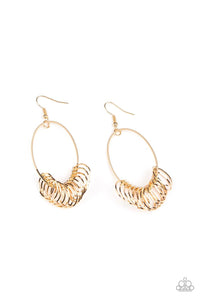 Halo Effect Gold Earring - SC Bling Boutique