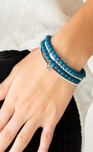 Blooming Buttercups Blue Bracelet - SC Bling Boutique