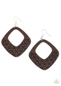 Wood You Rather - Brown Earring - SC Bling Boutique