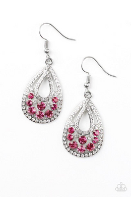 Sparkling Stardom - Pink Earring - SC Bling Boutique