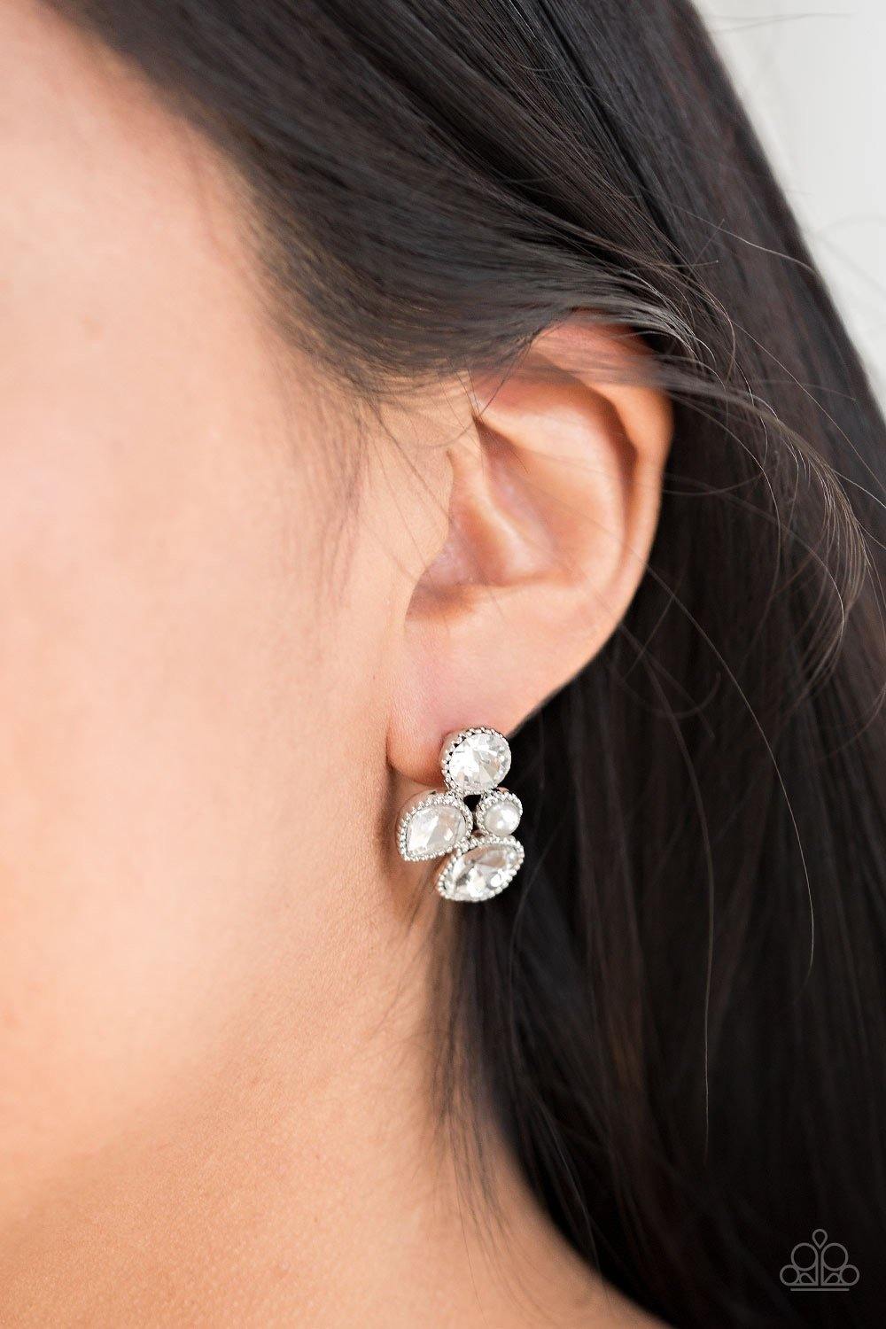 Super Superstar - White Earring - SC Bling Boutique