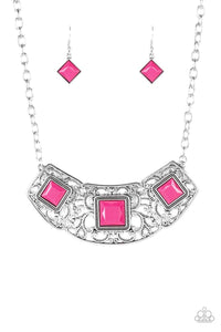 Feeling Inde-Pendant - Pink Necklace - SC Bling Boutique