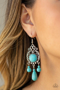 Stone Bliss - Blue Earring - SC Bling Boutique